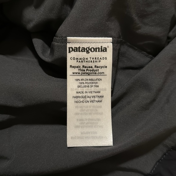 Patagonia Nano-Air Quilted Jacket Black Embroidered Fireball Logo-Small - Picture 10 of 12
